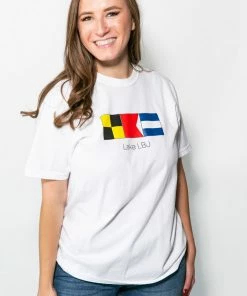 The Market Place LAKE LIFE Comfort Colors NAUTICAL FLAG LAKE LBJ