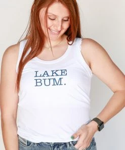 The Market Place District LAKE BUM Tri‑Blend Racerback Tank