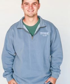 The Market Place LAKE LIFE Comfort Colors HORSESHOE BAY 3/4 Zip Sweatshirt