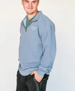 The Market Place LAKE LIFE Comfort Colors HORSESHOE BAY 3/4 Zip Sweatshirt