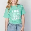 The Market Place LAKE LIFE Comfort Colors LIFE IS BETTER SHORT SLEEVE
