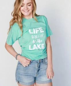 The Market Place LAKE LIFE Comfort Colors LIFE IS BETTER SHORT SLEEVE
