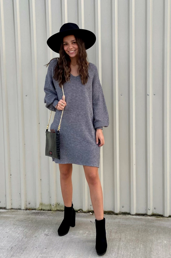 LOVESTITCH Mellow Sweater Dress HOLIDAY APPAREL 1 LOVESTITCH Mellow Sweater Dress HOLIDAY APPAREL