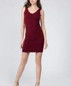 M. Rena Reversible V-Scoop Neck Tank Dress RESORT APPAREL
