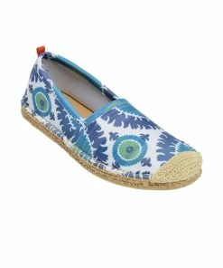 Sea Star Beachcomber Espadrille: Womens Blue Suzani Shoes