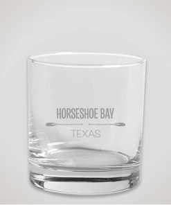 The Market Place Horseshoe Bay, Texas Cocktail Glass LAKE LIFE
