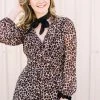 Benares HOLIDAY APPAREL Leopard Print Maxi Dress