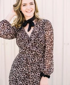 Benares HOLIDAY APPAREL Leopard Print Maxi Dress