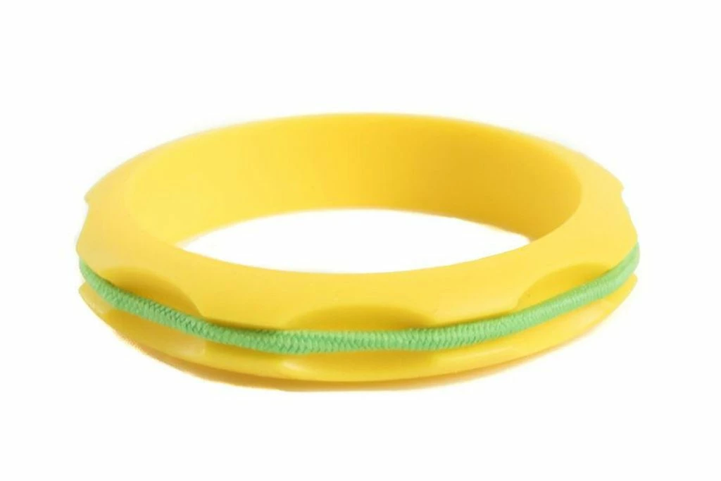 Maria Shireen Miniz Hair Tie Bangle Kids - Buttercup Yellow 1 Maria Shireen Miniz Hair Tie Bangle Kids - Buttercup Yellow