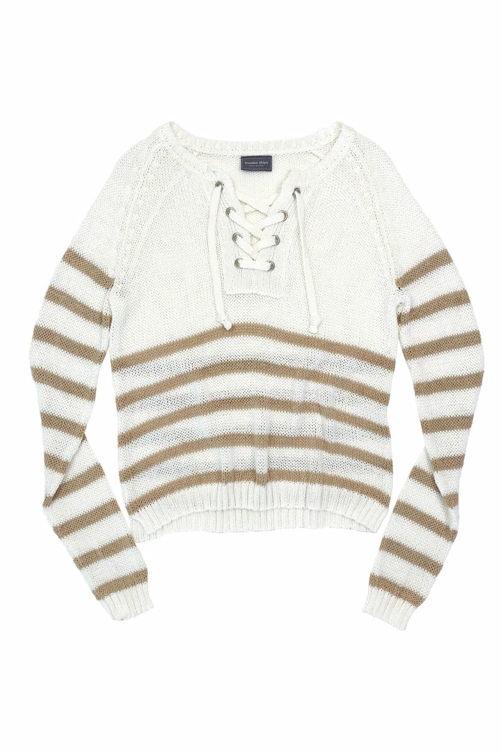 Wooden Ships PALMER LACED TOP COTTON RESORT APPAREL 3 Wooden Ships PALMER LACED TOP COTTON RESORT APPAREL