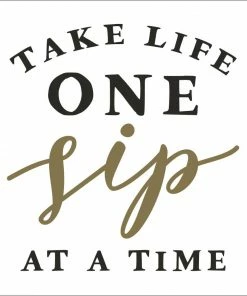 Soiree-sisters Cocktail Napkins L Take Life One Sip At A Time - 50ct