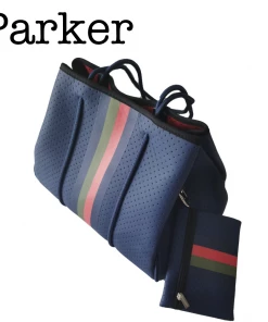 Threaded Pear Neoprene Tote & Zipper Pouch-Parker