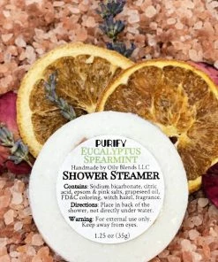 Oily Blends Purify Shower Steamers Eucalyptus Spearmint Toiletries