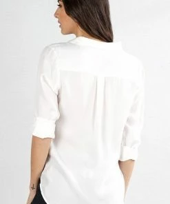 LOVESTITCH Tops Classic Tencel Button Down Top