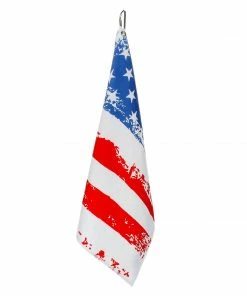 Millie Rose Designs We Love America American Flag Golf & Tennis Towel