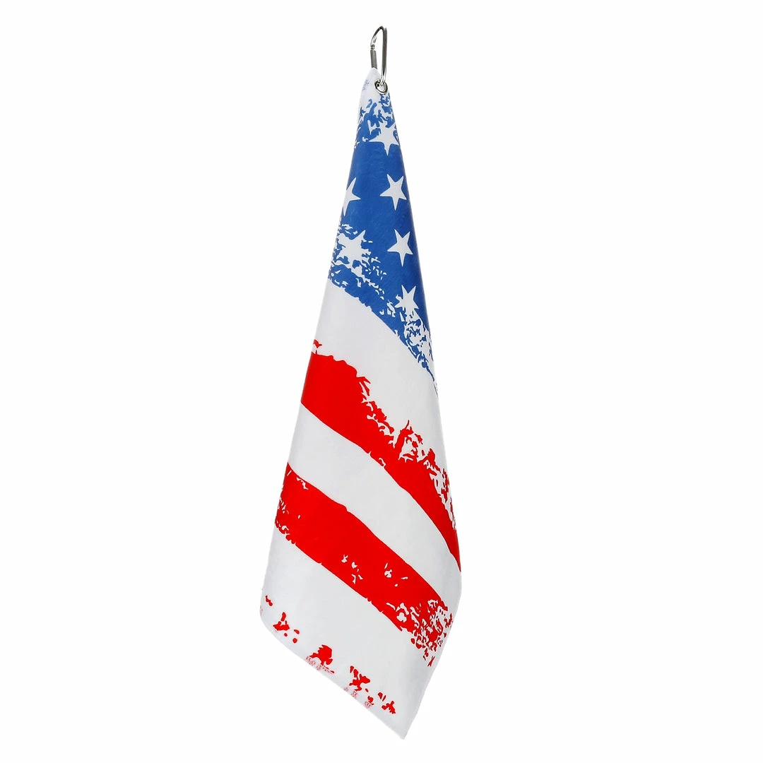 Millie Rose Designs We Love America American Flag Golf & Tennis Towel 2 Millie Rose Designs We Love America American Flag Golf & Tennis Towel
