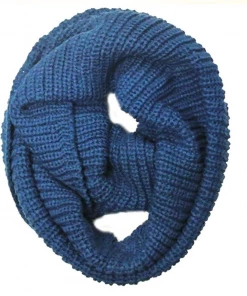Wrapables Solid Color Thick Knitted Winter Warm Infinity Scarves (Variety Of Colors)