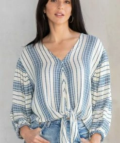 LOVESTITCH Cosima Tie Front Top Tops