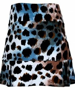 Millie Rose Designs RESORT APPAREL Snow Leopard Golf And Tennis Skort