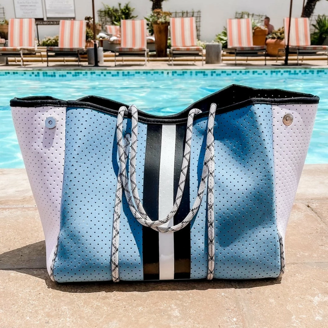 Threaded Pear Neoprene Tote & Zipper Pouch-Payton 2 Threaded Pear Neoprene Tote & Zipper Pouch-Payton