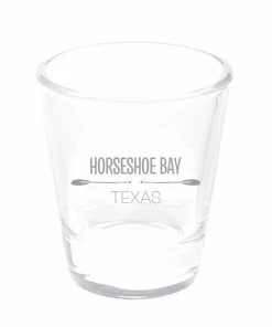 The Market Place LAKE LIFE Etched Shot Glass - HSB TX