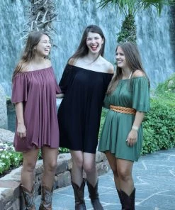 Culture Phit Loryn Off The Shoulder Dress - Maroon 5 Culture Phit Loryn Off The Shoulder Dress - Maroon