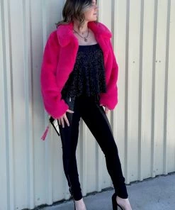 A.Z.I. RESORT APPAREL Carmen Faux Fur Jacket