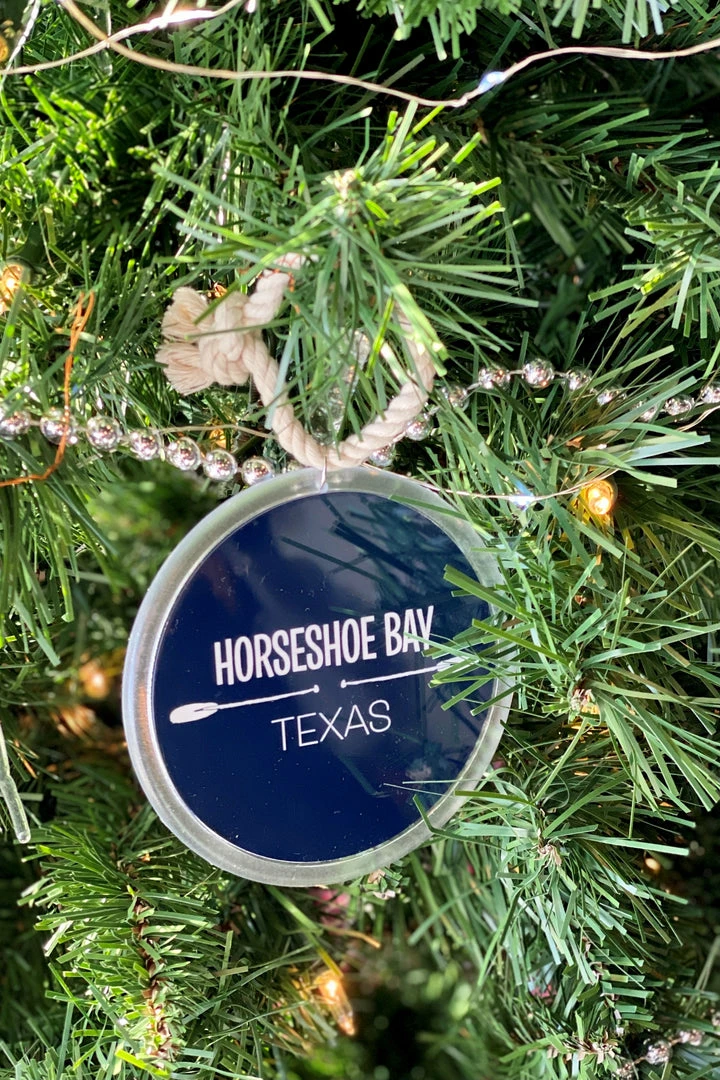 The Market Place Horseshoe Bay, Texas Round Christmas Ornament LAKE LIFE 1 The Market Place Horseshoe Bay, Texas Round Christmas Ornament LAKE LIFE