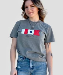 The Market Place Comfort Colors NAUTICAL FLAG HSB TX