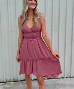 LOVESTITCH Bohemian Sleeveless Tank Hi Low Knee Length Dress