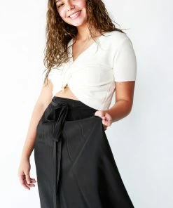 Benares Silky Long Wrap Skirt HOLIDAY APPAREL