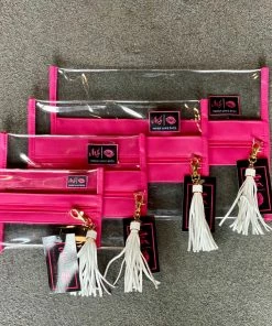 Makeup Junkie BAGS In The Clear Pink