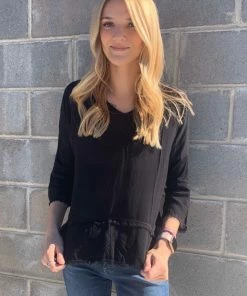 XCVI FRINGED TOP RESORT APPAREL