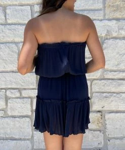 Elan HAZEL STRAPLESS MINI DRESS