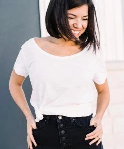 XCVI Organic Scoop Neck Tee