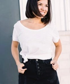 XCVI Organic Scoop Neck Tee