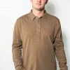 Mod O Doc Salt Point Long Sleeve Slub Jersey Polo