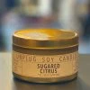 Unplug Soy Candles Home & Beauty Gold Tin Candle - Sugared Citrus