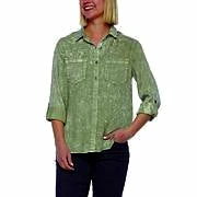 Billy T Tops Split Back Shirt Rosemary