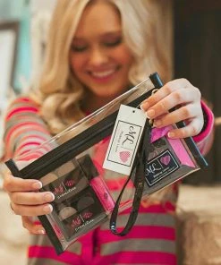 Makeup Junkie BAGS In The Clear Black