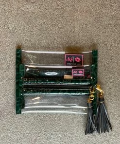 Makeup Junkie In The Clear GREEN GATOR BAGS