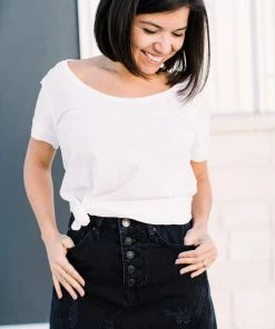 XCVI Organic Scoop Neck Tee