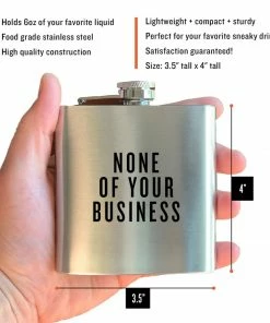 Swag Brewery NONE OF YOUR BUSINESS Flask Home & Beauty 7 Swag Brewery NONE OF YOUR BUSINESS Flask Home & Beauty