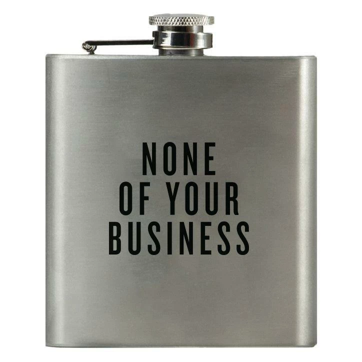 Swag Brewery NONE OF YOUR BUSINESS Flask Home & Beauty 1 Swag Brewery NONE OF YOUR BUSINESS Flask Home & Beauty