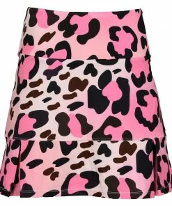 Millie Rose Designs Pink Leopard Golf And Tennis Skort
