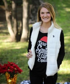 Jackets U.S. POLO ASSN. Puffer Vest With Sherpa Lining