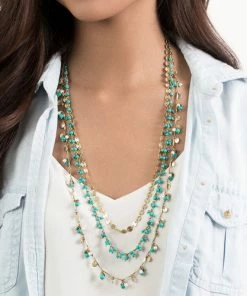 Chloe + Isabel Jaipur Three-Row Convertible Necklace