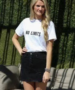 Free People Denim A-Line Skirt