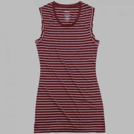 Boxercraft Striped Shirt Dress - Maroon 3 Boxercraft Striped Shirt Dress - Maroon