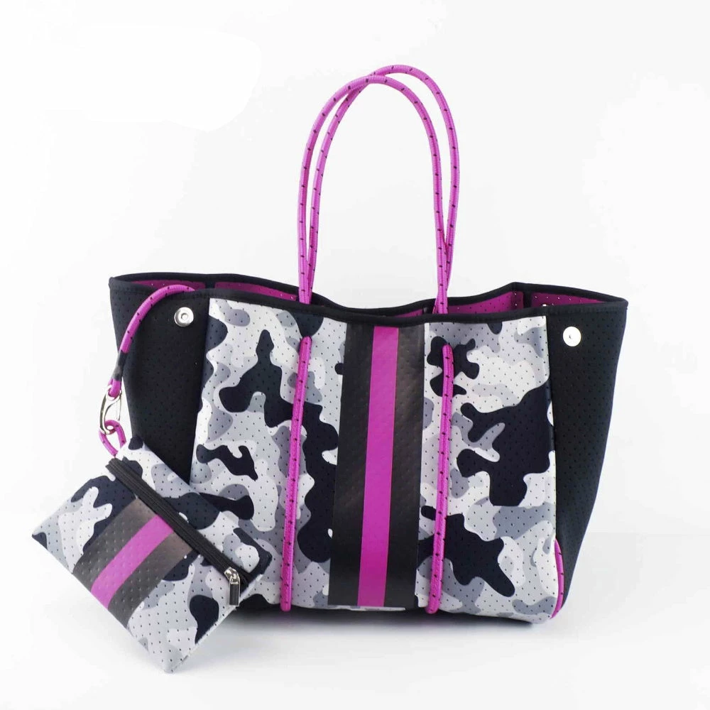 Threaded Pear Neoprene Tote & Zipper Pouch- Taylor LAKE LIFE 1 Threaded Pear Neoprene Tote & Zipper Pouch- Taylor LAKE LIFE